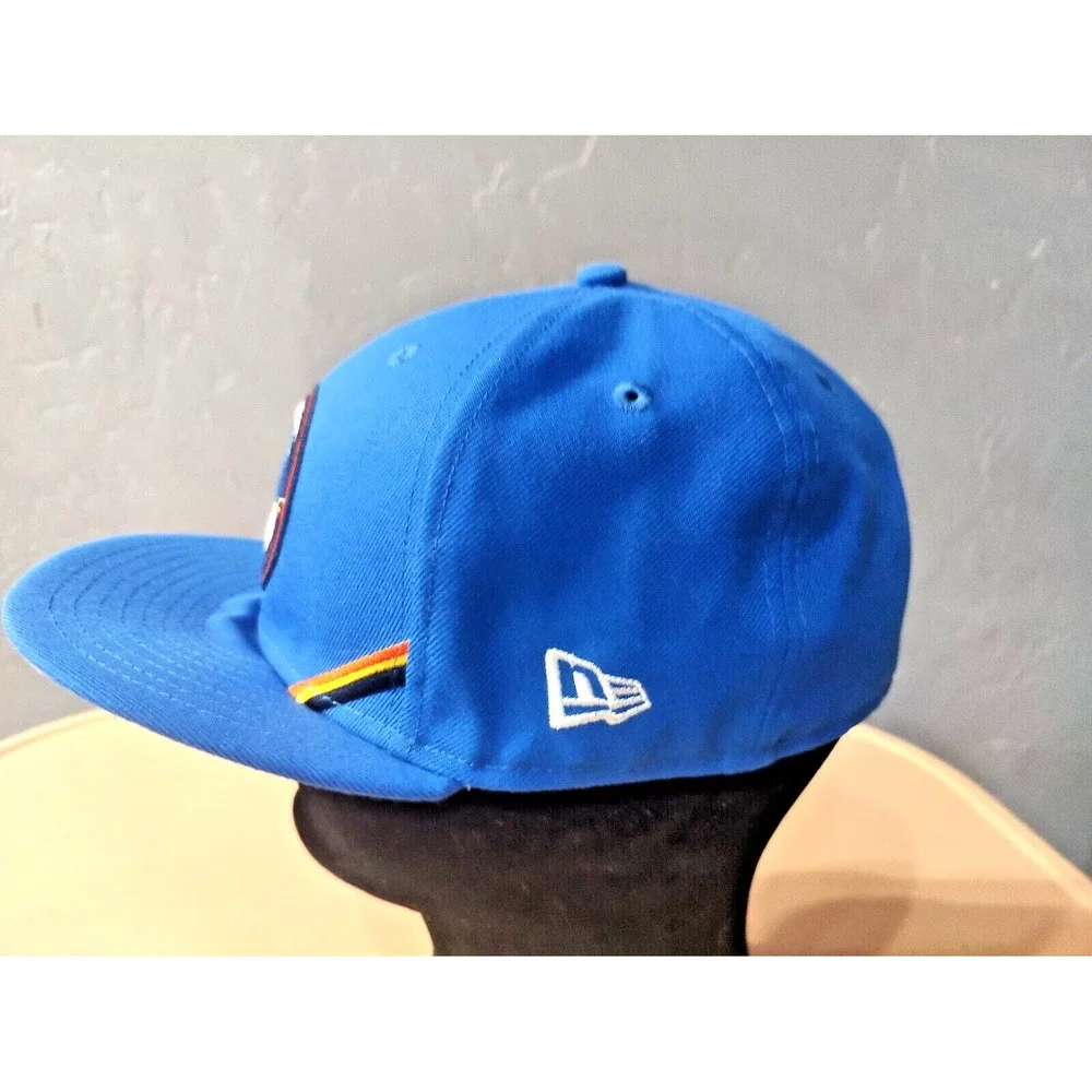 New Era‎ 5950 OKC Thunder Fitted Hat SCRIPT-Patch and Pin Special edition 7 1/4